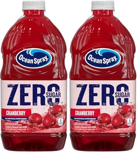 Ocean Spray® ZERO Sugar Cranbe...a, 64 Fl Oz Bottle (Pack of 2)