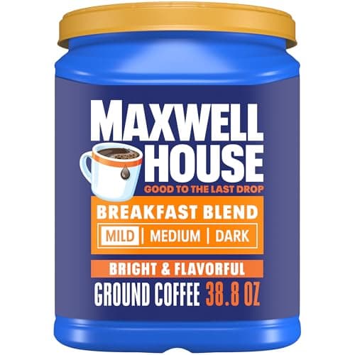 38.8-Ounce Maxwell House Breakfast Blend Mild Roast Ground Coffee $7.71 w/ S&S + Free Shipping w/ Prime or on $35+