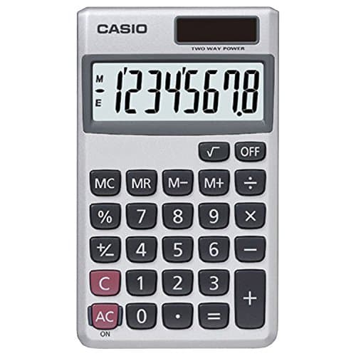 Casio SL-300SV Standard Function Desktop Calculator (8-Inch Display) $5.40 + Free Shipping w/ Prime or on $35+
