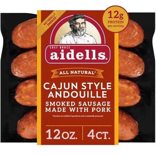 Aidells Smoked Pork 4 Sausage ...ajun Style Andouille, 12 Ounce