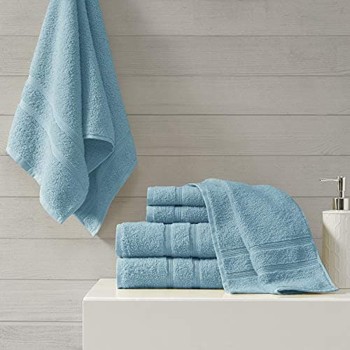 Comfort Spaces 100% Aegean Tur...ash, Multi-Sizes, Aqua 6 Piece