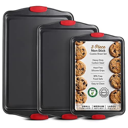 Baking Sheet Set, 3-Piece Cook..., Sheet Pan - Black Baking Pan