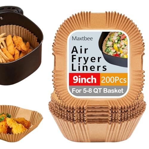 9 Inch Air Fryer Paper Liner D...ave and Oven（Bottom Is 8 Inch）