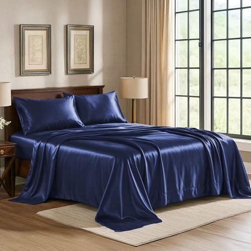 Satin Sheets Twin [3-Piece, Mi...heet, Flat Sheet, Pillow Cases