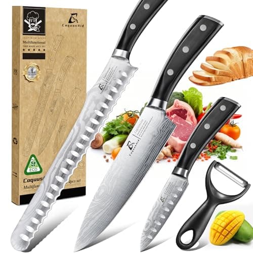 CoquusAid Kitchen Knives Set (4-Pieces) $17.49