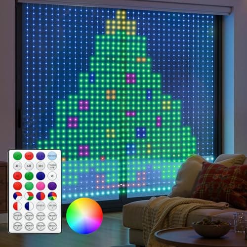 Brightown 400-LED RGBIC Smart Fairy Light Curtain for $13 + free shipping w/ Prime