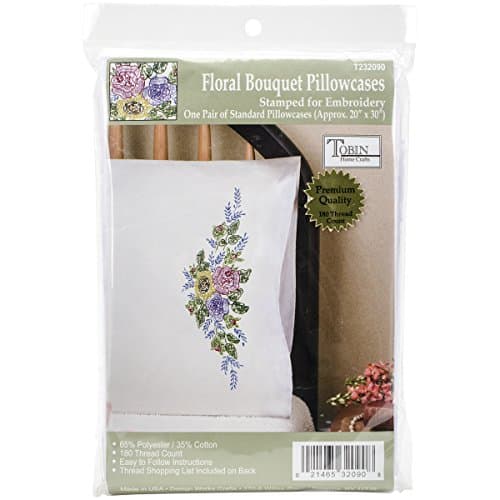 Design Works Crafts Stamped fo...lowcases (Set of 2), 20 by 30"