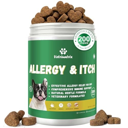 Dog Allergy Relief Chews with Probiotics & Omega 3 for $16 + free shipping w/ Prime