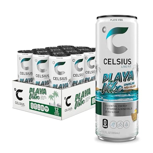 12-Pack 12-Oz CELSIUS Sparkling Sugar Free Energy Drink (Playa Vibe) $14.25 w/ S&S + Free Shipping w/ Prime or on orders over $35