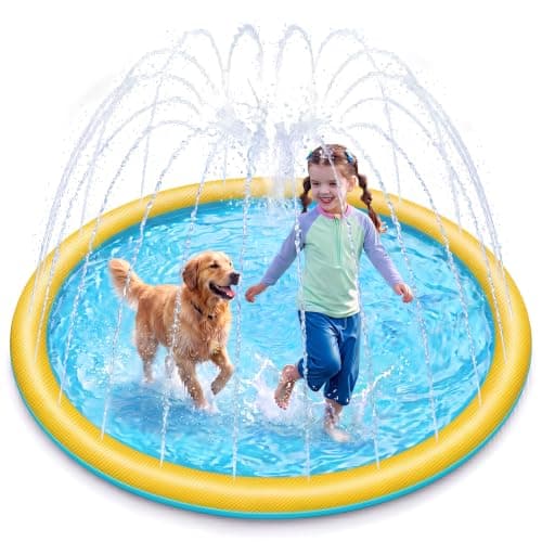 Sloosh 60" Non-Slip Splash Pad Sprinkler for $10 + free shipping w/ Prime