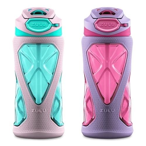 ZULU Torque 2 Pack 16oz Plasti...BPA-Free Dishwasher Safe, Pink