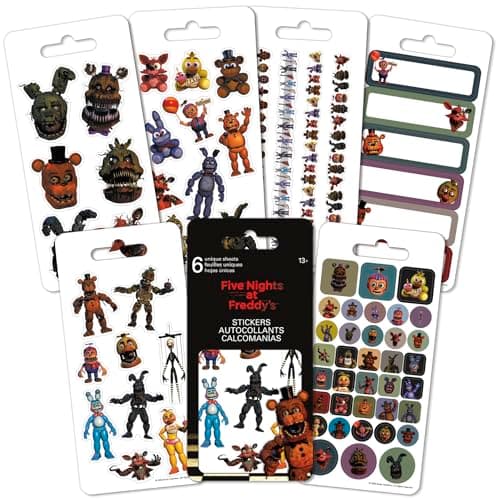 Five Nights at Freddy's Mini Sticker Slim Flip Pad - 6 Page