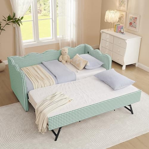 KEIKI Twin Size Upholstery Day... Living Room and Bedroom, Cyan