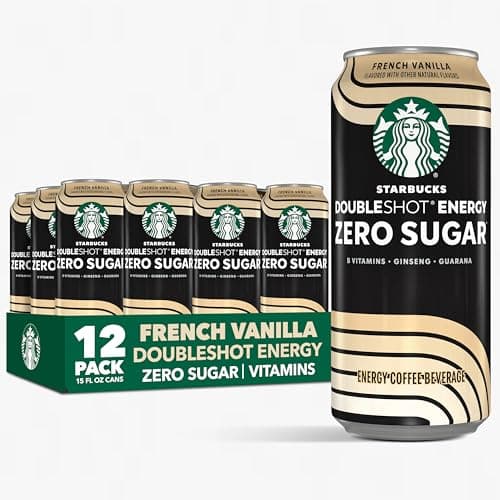 12-Pack 15-Ounce Starbucks Doubleshot Zero Sugar Coffee Energy Drink (French Vanilla) $23.37 w/ S&S + Free Shipping w/ Prime or on $35+