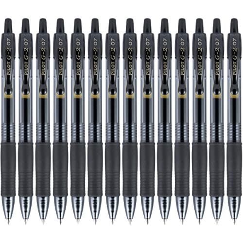 14-Pk Pilot G2 Premium Fine Point Rolling Ball Gel Pens (Black/0.7mm) $13