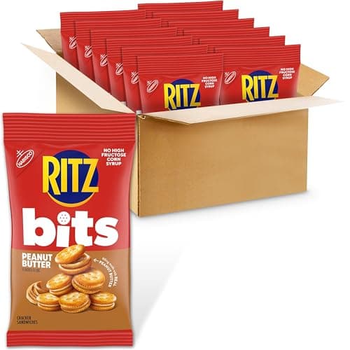 12-Pack 3-Oz RITZ Bits Peanut Butter Sandwich Crackers $7.34 w/ S&S + Free Shipping w/ Prime or on $35+