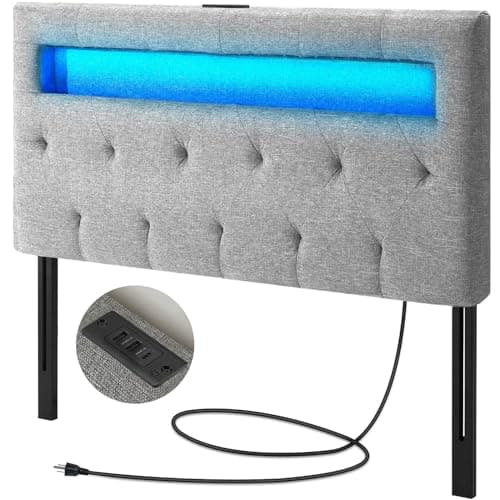GREENSTELL Headboard for Twin ...dy & Stable, Comfortable, Twin