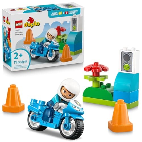 LEGO DUPLO Town Blue Police Mo...e - Gift for Birthdays - 10471