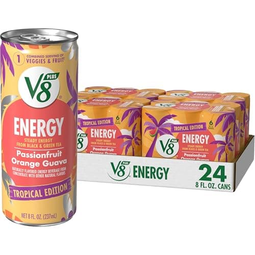 Select Accounts: 24-Pack 8-Oz V8 Energy (Passionfruit Orange Guava) Juice Energy Drink $12.20 + Free Shipping w/ Prime or on $35+