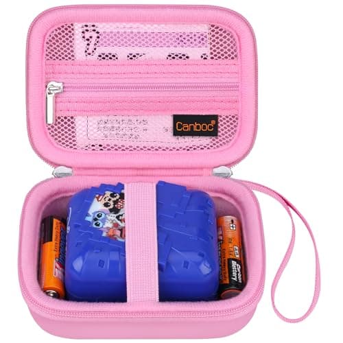 Canboc Hard Carrying Case for Bitzee Magicals/Bitzee Disney/Bitzee Interactive Toy Digital Pet, Virtual Electronic Pets Kids Toys Storage Bag, Pink (Case Only)