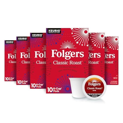 Folgers Classic Roast Coffee, ...t, Keurig K-Cup Pods, 60 Count