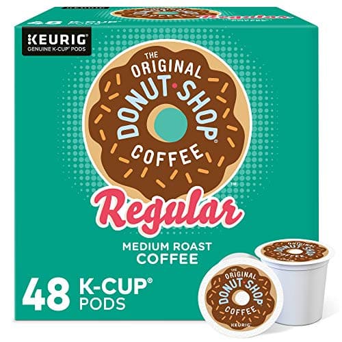 The Original Donut Shop Regular, Single-Serve Keurig K-Cup Pods, Medium Roast Coffee Pods, 48 Count