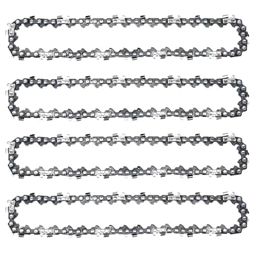 Lambgear 6 Inch Mini Chainsaw Chain Replacement 4 Pcs Chain Saw Chains for Portable Electric Chainsaw Cordless, Wear-resistant and Durable Fast and Smooth Sawing Chains for Pruning Shears Wood Cutting