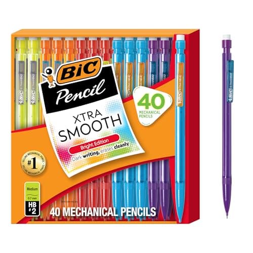 [SnS, AC] $6.70* | 2 × 40-Ct 0.7mm BIC Xtra Smooth Bright Edition Mechanical Classic #2 Pencils ($3.35 each) at Amazon
