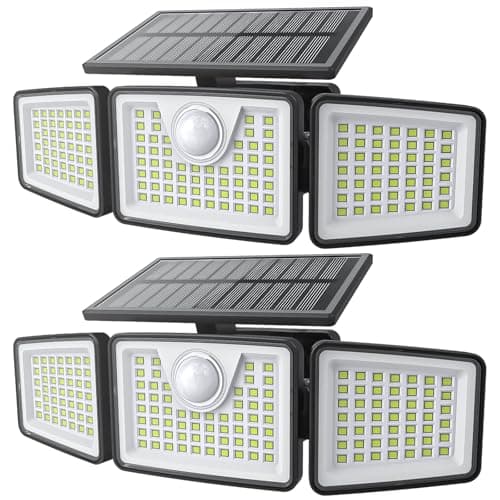 35% OFF $25.99 – 2 pack of 2500LM Solar and Motion Sensor Outdoor Lights (Daphino)