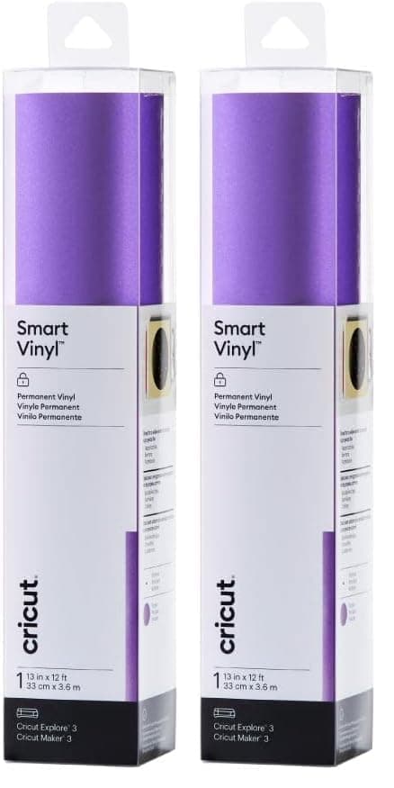 Cricut Smart Permanent Vinyl (...ng cuts up to 12ft (Pack of 2)