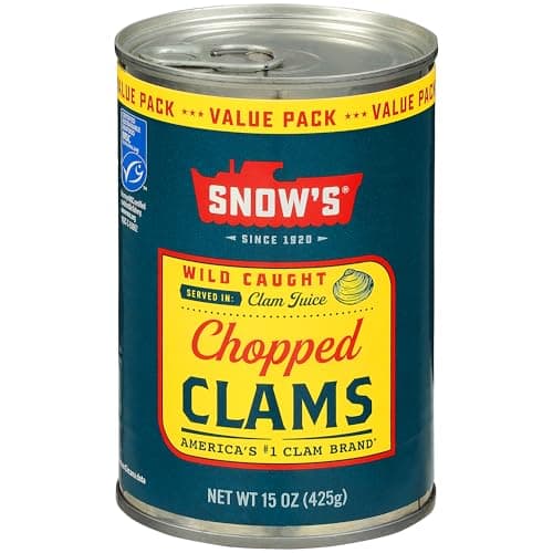 15-Oz Snow's Wild Caught Chopped Canned Clams $2.50 w/ S&S