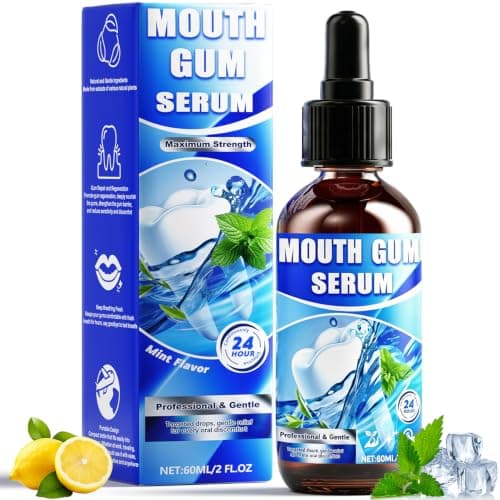 Gum Restore Drops, 2 Oz Gum Repair for Receding Gums Treatment, Natural Gums Regrowth Mouthwash, Stain Removal & Bad Breath Treatment for Adults, Fresh Breath Instantly