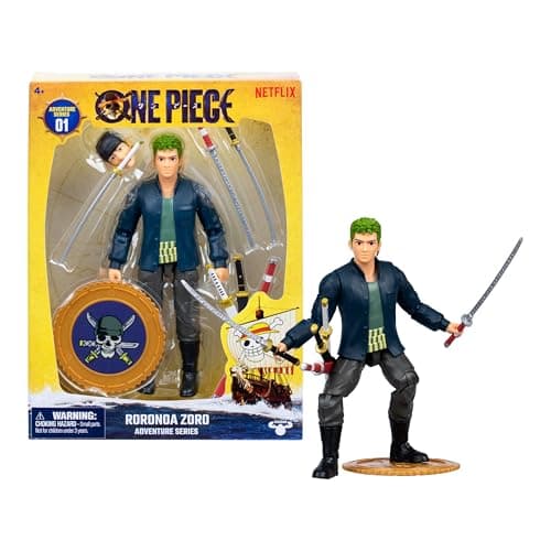 One Piece Zoro 6" (15.24cm) Ac...e, and Berry Coin Display Base