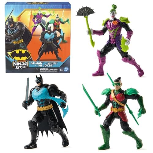 $5.23* | 3-Pack DC Comics Batman Ninja Strike 6" Action Figures Battle Set at Amazon