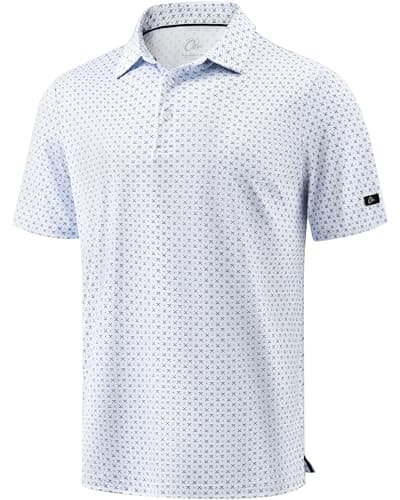 Obla Men's Dry Fit Moisture Wicking Golf Shirt (various) $14