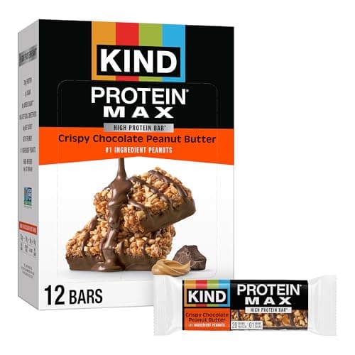 [SnS, AC] $8.72** | 12-Count KIND Protein MAX Snack Bars (Crispy Chocolate Peanut Butter) at Amazon