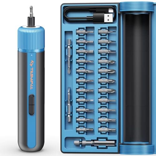 Tilswall 4V 260rpm 10N.m Torque 2200mAh Cordless Electric Screwdriver Kit $21.99