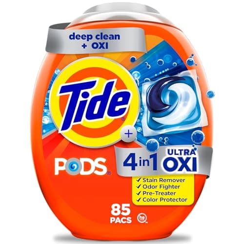 $19.07: Tide 4-in-1 Ultra Oxi PODS Laundry Detergent Pacs, 85 Count