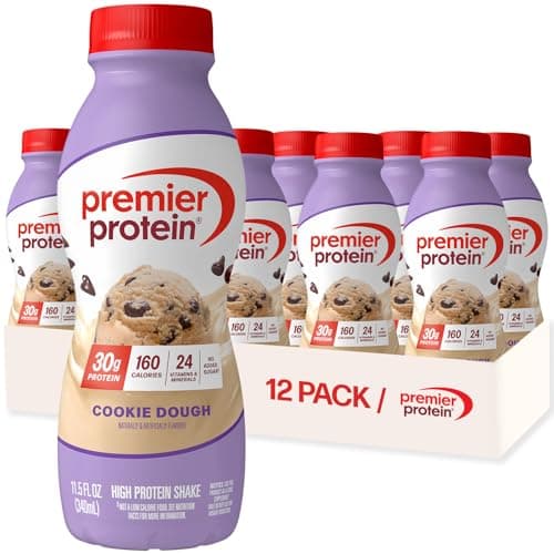 Premier Protein Shake, Cookie Dough, 30g High Protein, 12 Pack