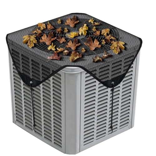 CHIAOJIHE 36" X 36" Ac Cover for Outside Unit, Universal Central Mesh Air Conditioner Cover for Outside, Ac Unit Covers Outdoor, With Four Hooks