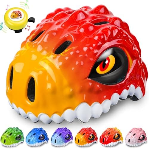 Safuty1st Toddler/Kids Bike Helmet Set for Boys Girls 3D Adjustable Kids Helmet Protective Gear Set Knee Elbow Wrist Pads and Multi-Sports Skateboard Scooter Cycling Roller Balance Bike