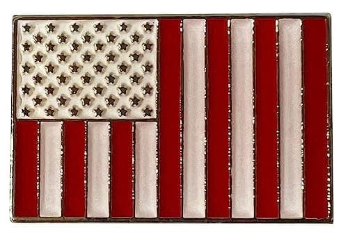 US Civil Peace Flag Rectangular Hat Cap Lapel Pin