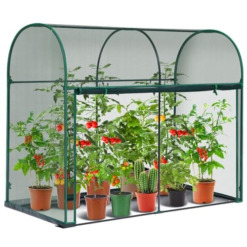 Ohuhu Crop Cages for Garden Plant: 6x3x5 Ft Tent Cage, Plant Netting Cover with Zipper $69.98