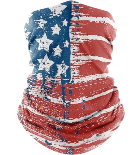 CYPERROCK Flag Neck Gaiter, Face Mask Cooling Breathable UV Protection Scarf for Men/Women America 3