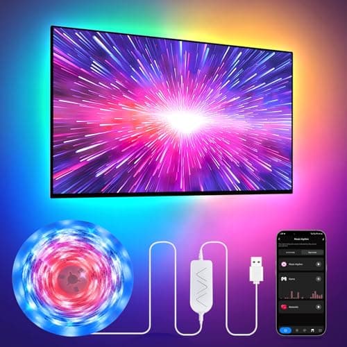 9.84' Pak RGB+IC LED TV Backlight Strip w/ Music Sync & App/Voice $6.04 & More + Free Shipping w/ Prime or on $35+