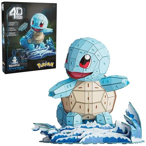 4D Build Pokémon Squirtle 3D Puzzle Model Kit for $8 + free shipping w/ Prime