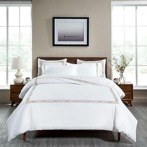 Superior Egyptian Cotton 1200 ...g/California King, White/Taupe
