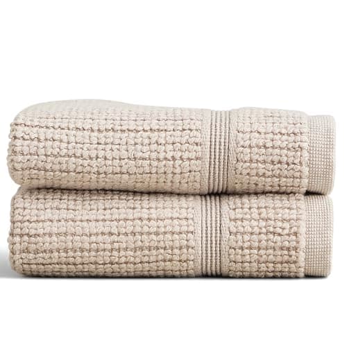 Preston Lane Douro Washcloth S...Towels, Made in Portugal, Clay
