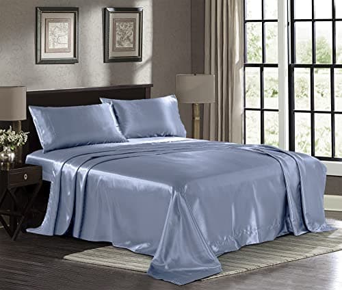 Satin Sheets Twin [3-Piece, Sk...heet, Flat Sheet, Pillow Cases