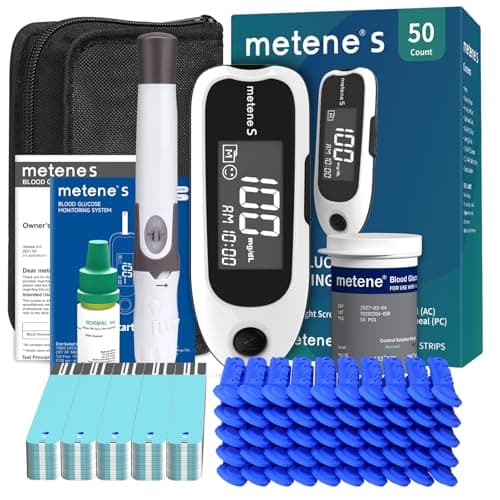 Metene S Blood Glucose Monitor Kit with 50 Test Strips $13.49